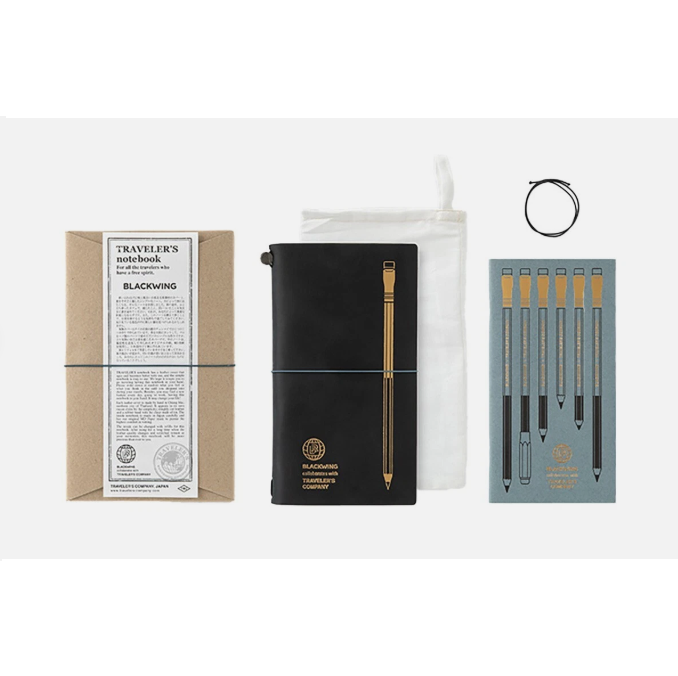 Travelers Notebook BLACKWING Limited Black Color Regular Size