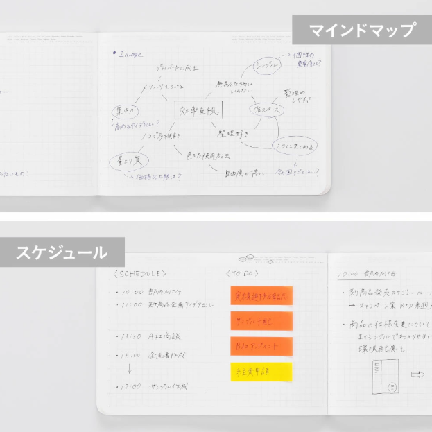Stalogy 018 Editors Series 365 Days Notebook B6 Size Landscape Grid - Red Salvia