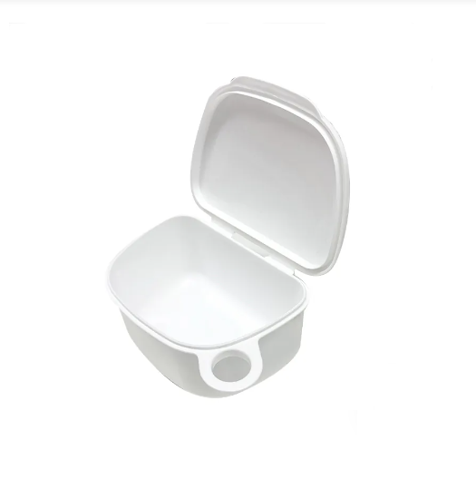 Daiso Denture Storage Case With Cleaning Brush