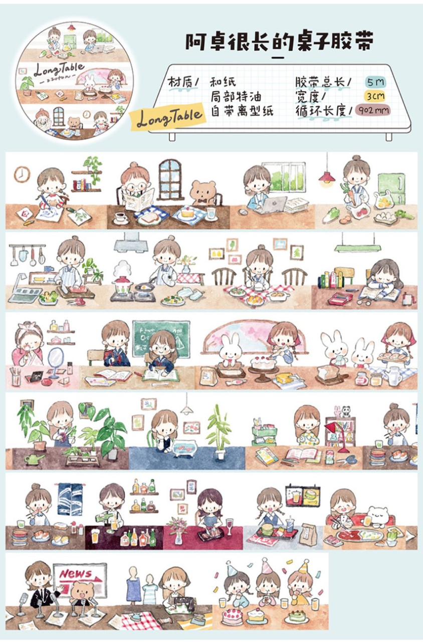 Molinta Washi Masking Tape Roll Vol.2