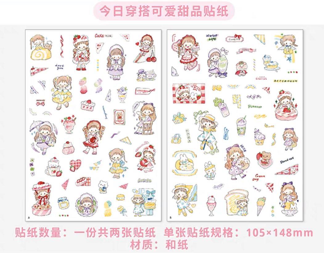 Molinta Zzoton 2 Pieces Paper Sticker