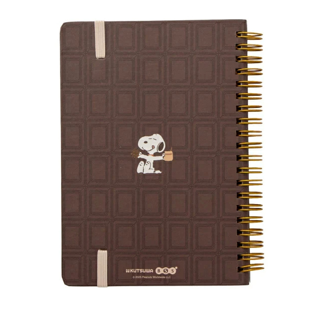Snoopy and Charlie Brown B6 Spiral Notebook with Band