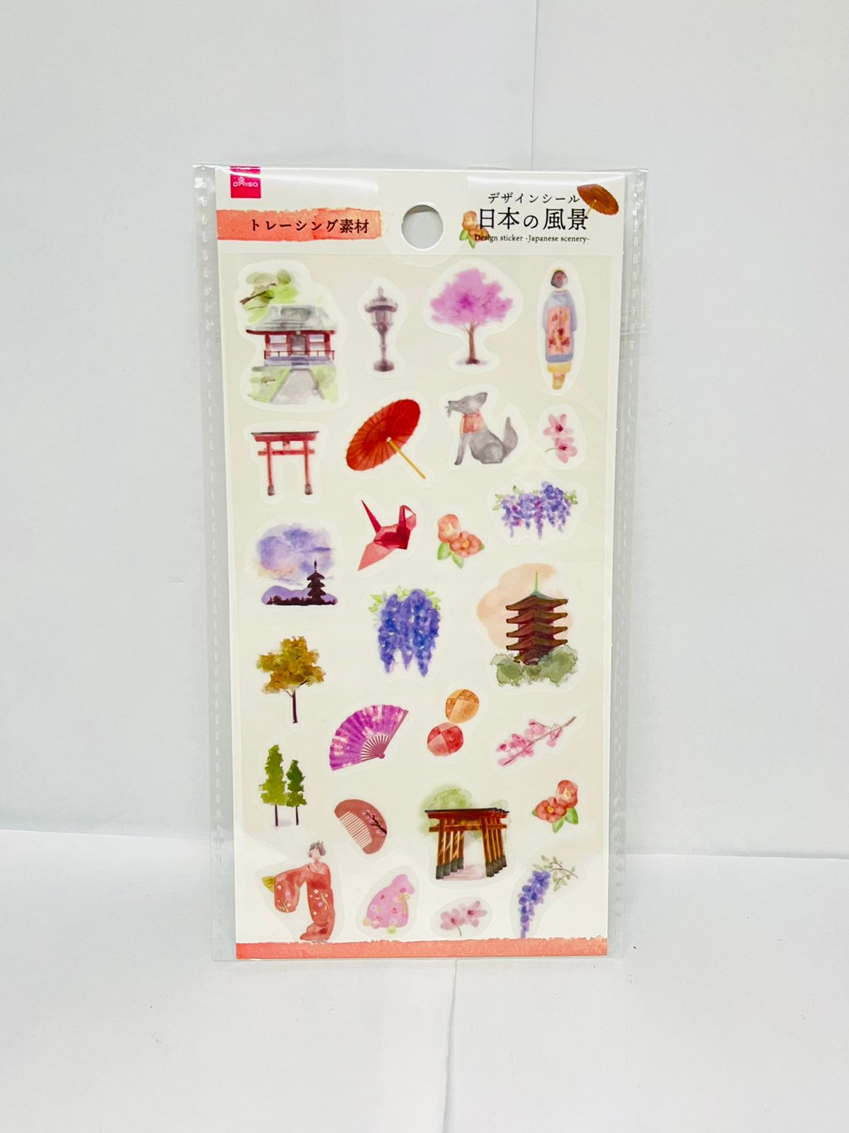 Daiso Design Sticker - Japanese Scenery