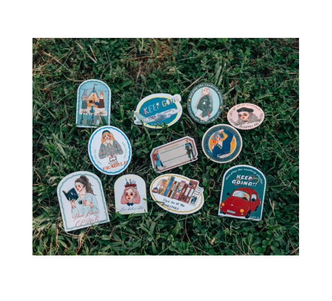 La Dolce Vita Travel Agency Sticker Set Of 11 Pieces