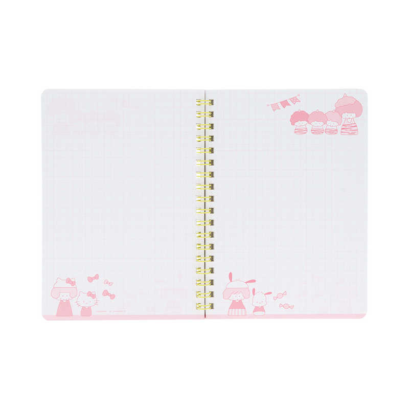 Sunstar Mizutama x Sanrio Characters Double Ring Notebook B6