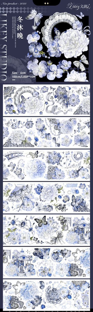 Likey Studio 100cm Pet Sampler Elegant Flowers