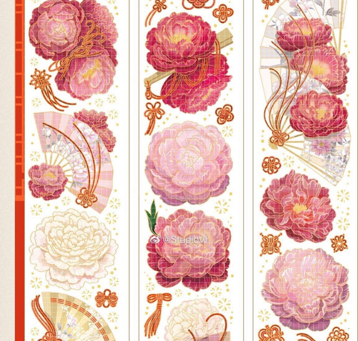 Studio VI Flowers Bloom and Wealth Gold Version 100cm PET Sampler
