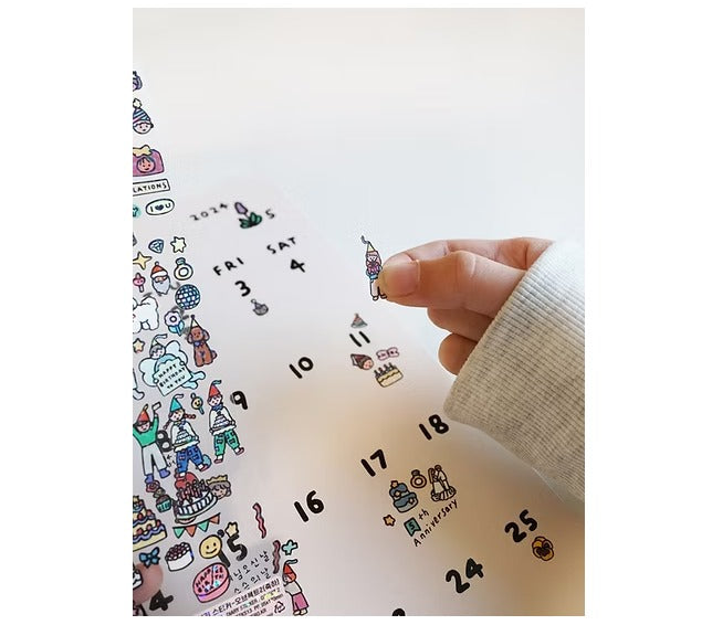 Zero Per Zero Diary Sticker