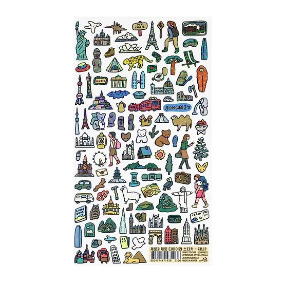 Zero Per Zero Diary Sticker