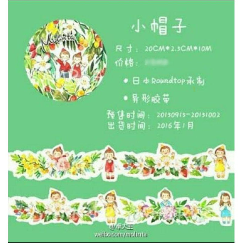 Molinta Round Top Washi Masking Tape