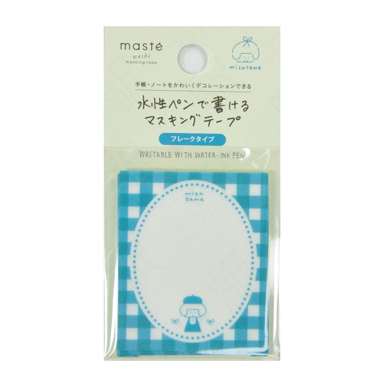 Mizutama x Maste Flake Masking Tape Writable With Water Ink Pen