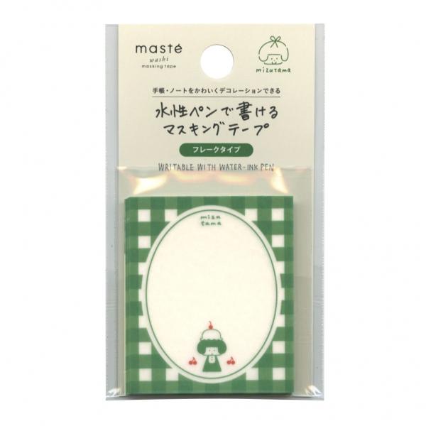 Mizutama x Maste Flake Masking Tape Writable With Water Ink Pen
