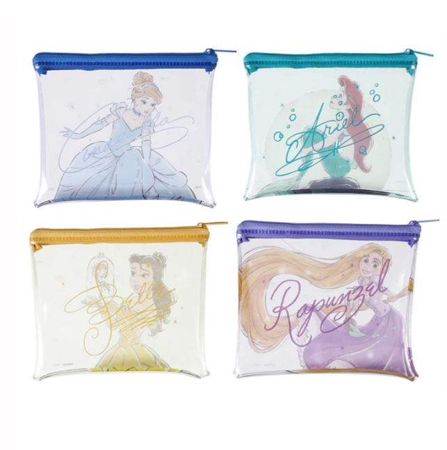 Daiso Disney Princess Flat Pouch Necessaire