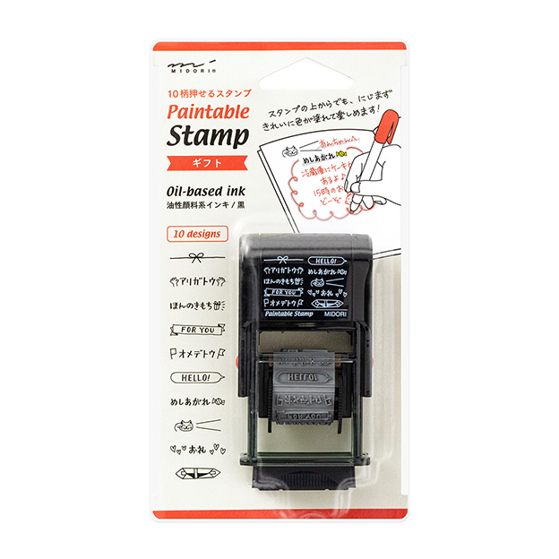 Midori Paintable Rotating Stamp Oil Based Ink