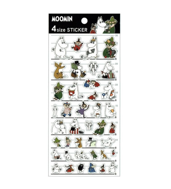 Kamio Japan Moomin 4 Size Sticker Cute Model