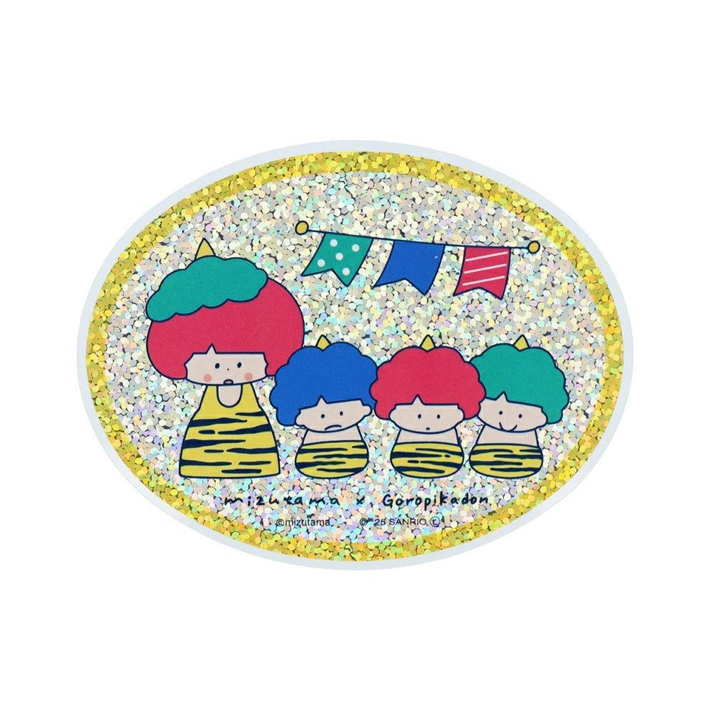 Sunstar Mizutama x Sanrio Characters Glittery Holographic Stickers