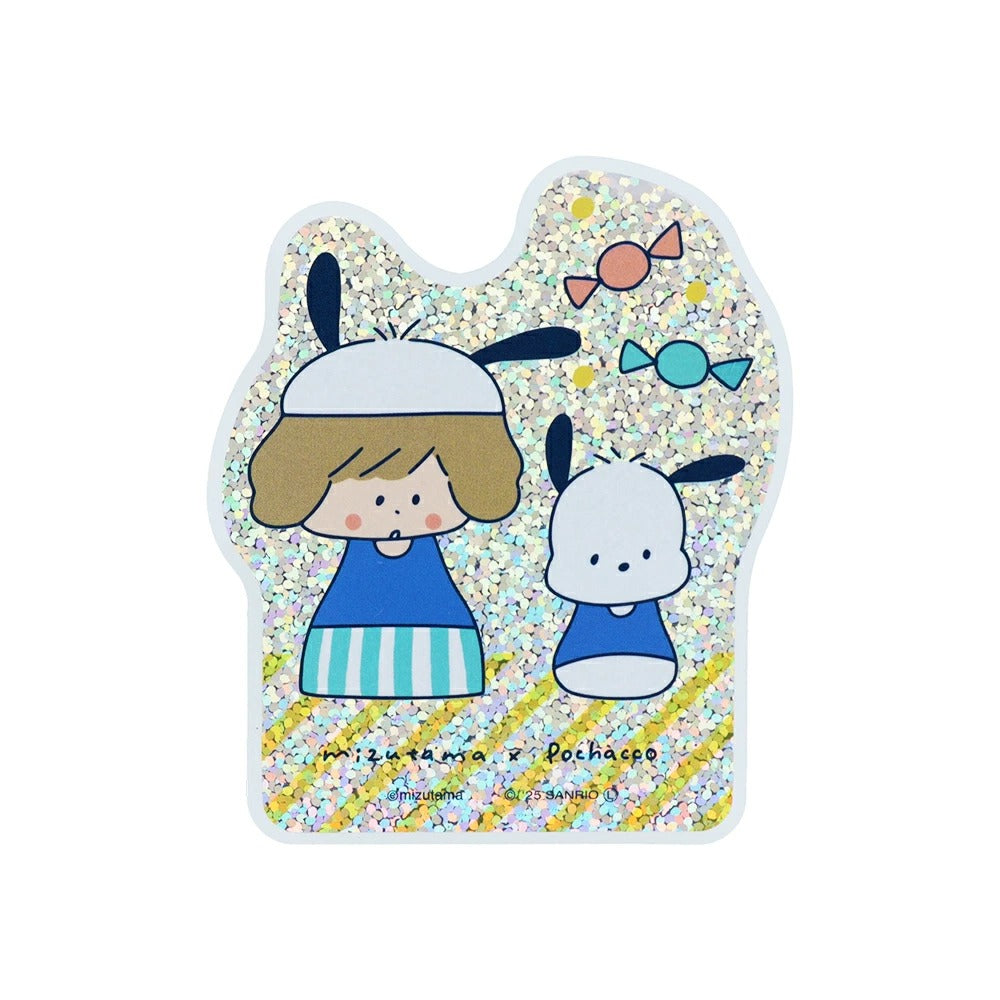 Sunstar Mizutama x Sanrio Characters Glittery Holographic Stickers