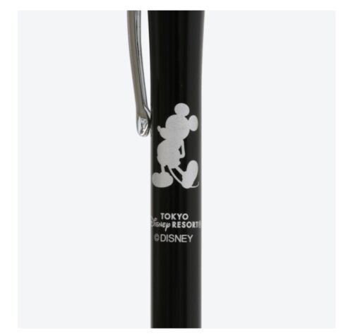 Tokyo Disney Resort Mini Thin Ballpoint Pen Black Mickey