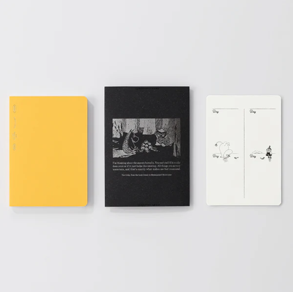 STALOGY Moomin A6 Notebook Cover Black Set