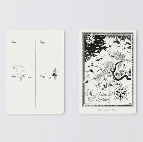 STALOGY Moomin A6 Notebook Cover Black Set