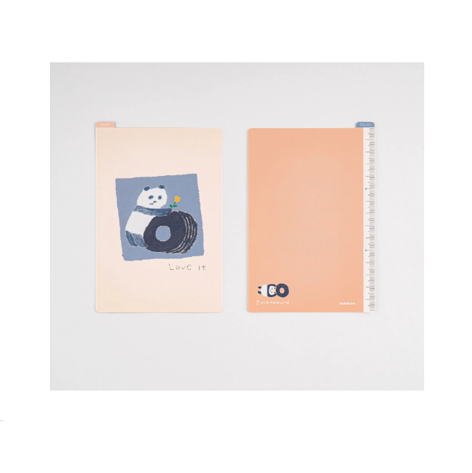 Hobonichi 2024 Jin Kitamura Pencil Board Love it (Panda) Plastic Sheet
