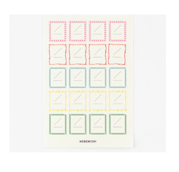 Hobonichi Date Frame Stickers