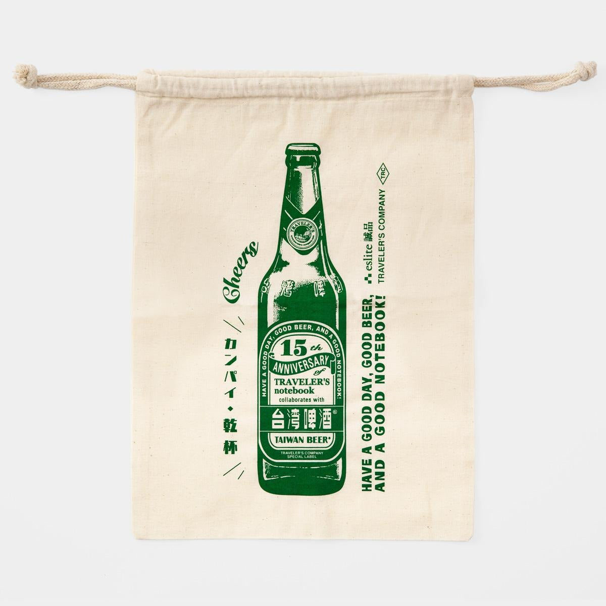 Traveler's Factory Cotton Bag Taiwan Beer Bottle Regular Size