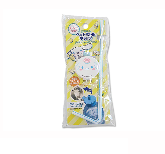 Daiso Sanrio Plastic Bottle Cap With Straw