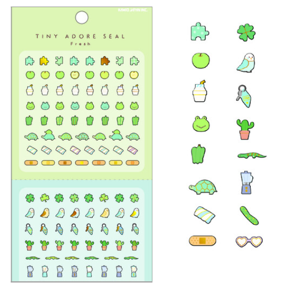 Kamio Japan Tiny Adore Seal Sticker - Fresh