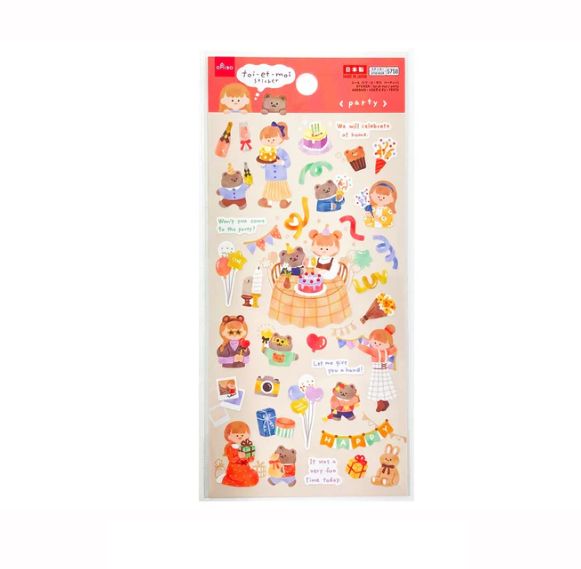 Daiso Toi Et Moi Sticker Japan