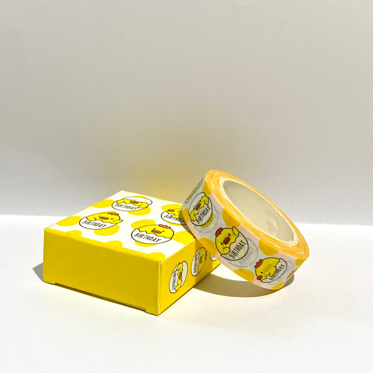 Langou Washi Maskip Tape Yellow Birthday Chick