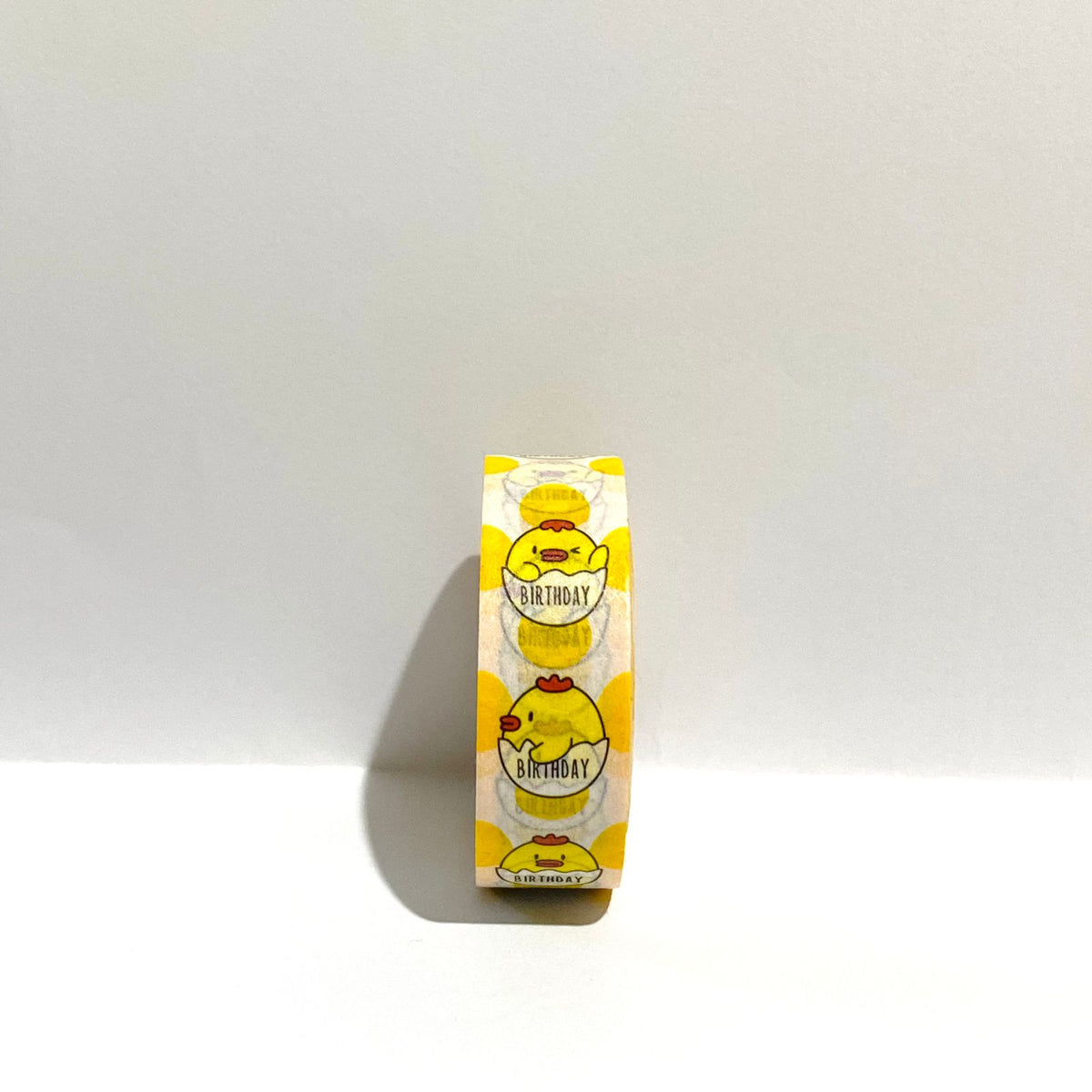 Langou Washi Maskip Tape Yellow Birthday Chick