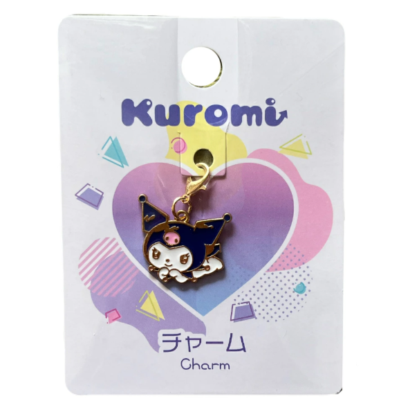 Japan Sanrio Metal Charm Kuromi Colorful