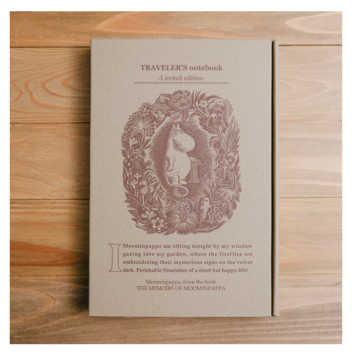 Travelers Notebook Set The Memories of Moominpappa Limited Edition Regular Size