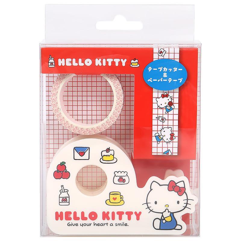 Sanrio Characters Tape Cutter and Paper Tape Set