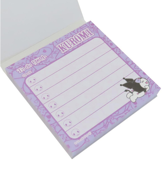 Sanrio Characters Memo Pad All About To do list