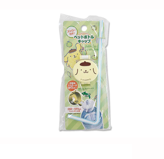 Daiso Sanrio Plastic Bottle Cap With Straw