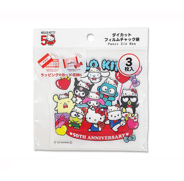 Sanrio Characters 50th Anniversary Fancy Zip Lock Bag