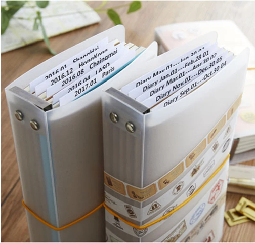 Travelers Notebook Insert Clear Folder Regular or Standard Size