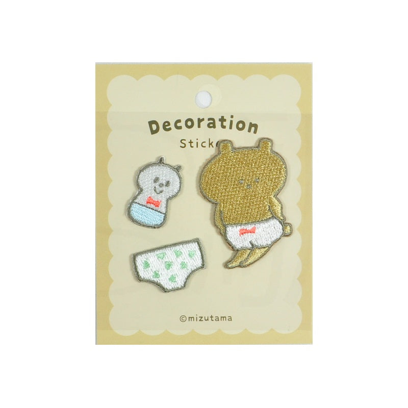 Marks Embroidery Sticker Mizutama Pants