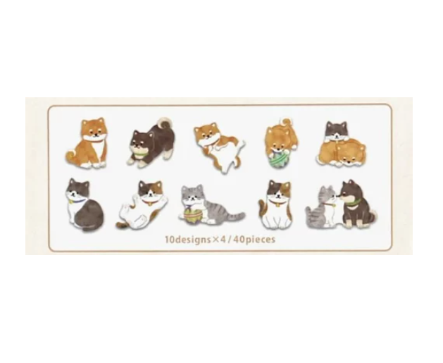 Gaia Cute Japanese Flake Stickers