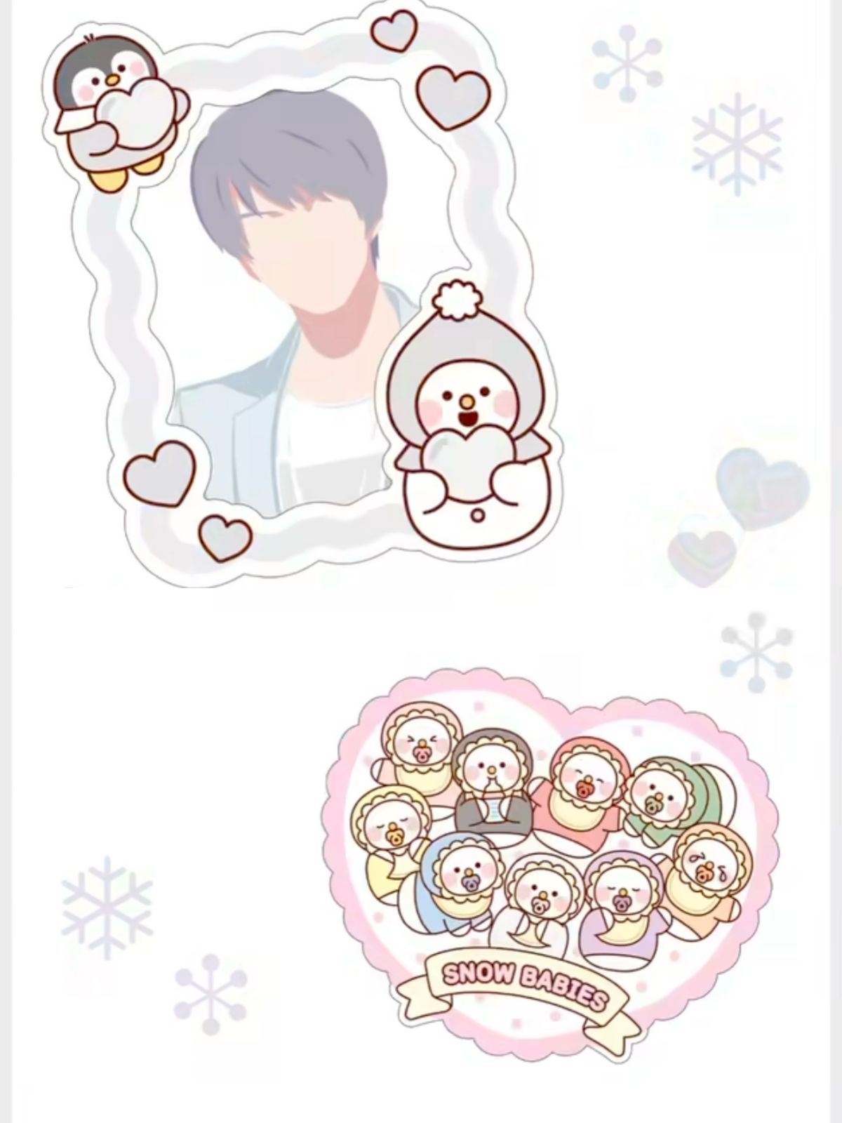 Gaia Mochi Mochi Friend Die Cut Sticker Snowman