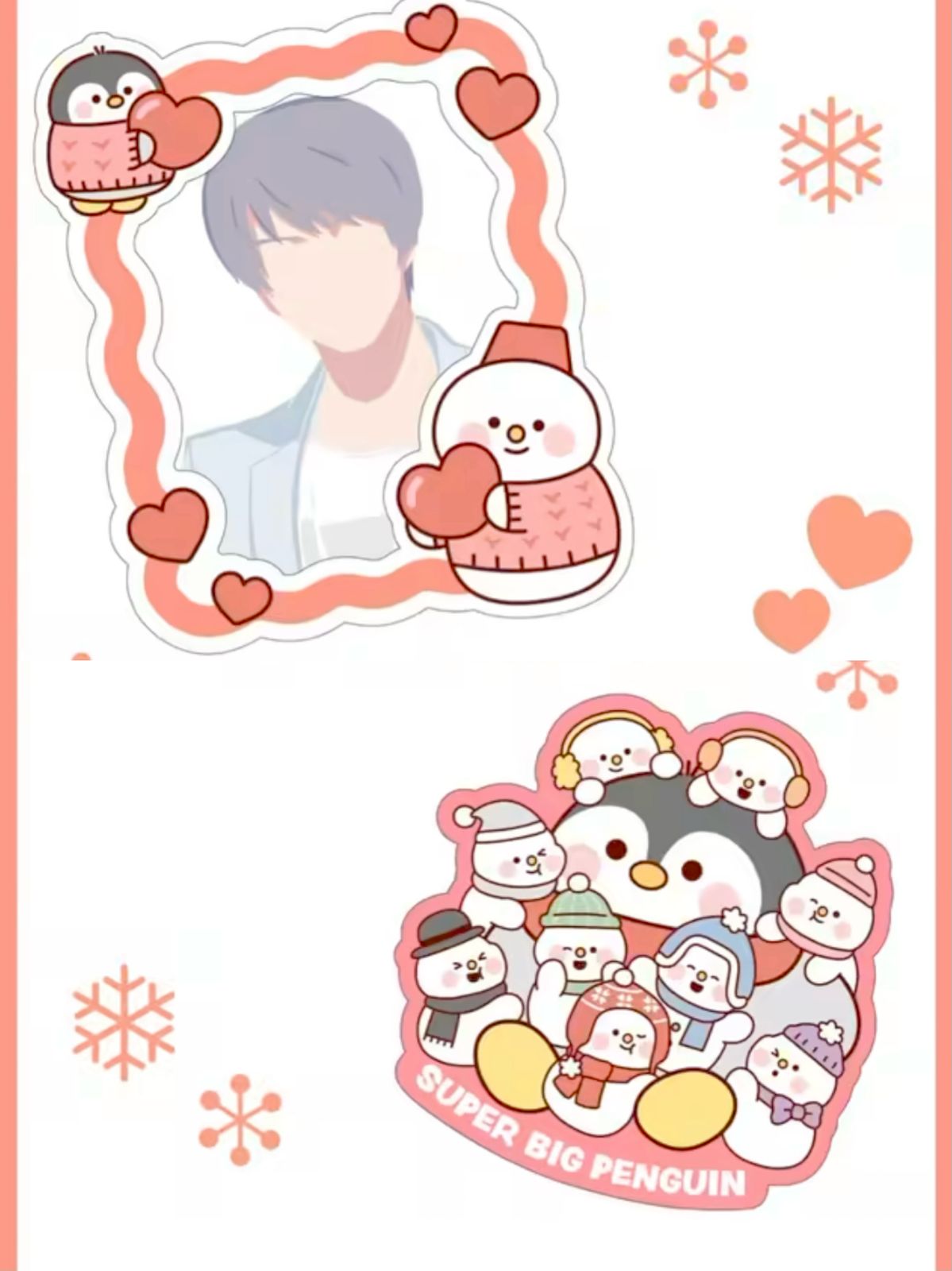 Gaia Mochi Mochi Friend Die Cut Sticker Snowman