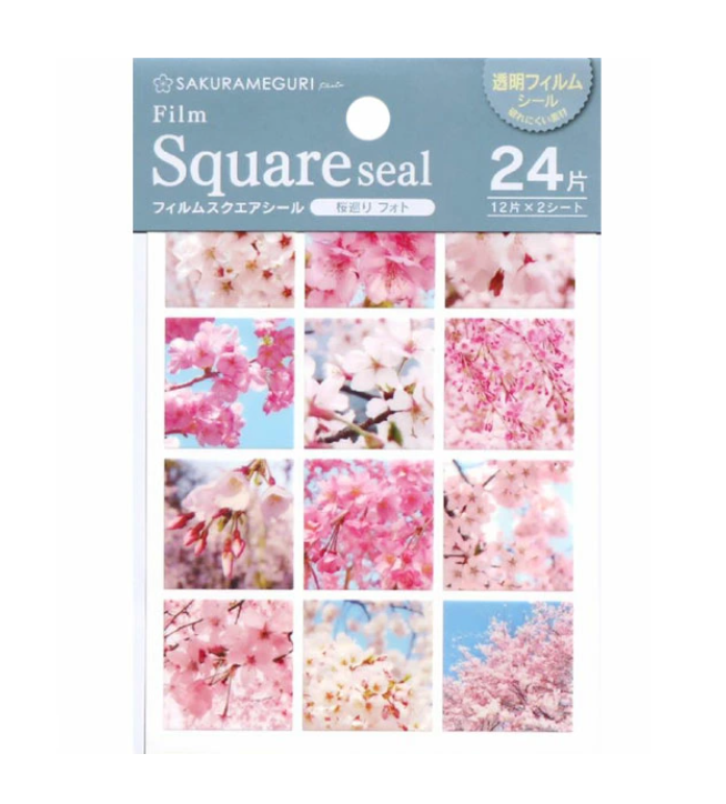 Kyowa Film Square Seal Sakura Meguri Sticker