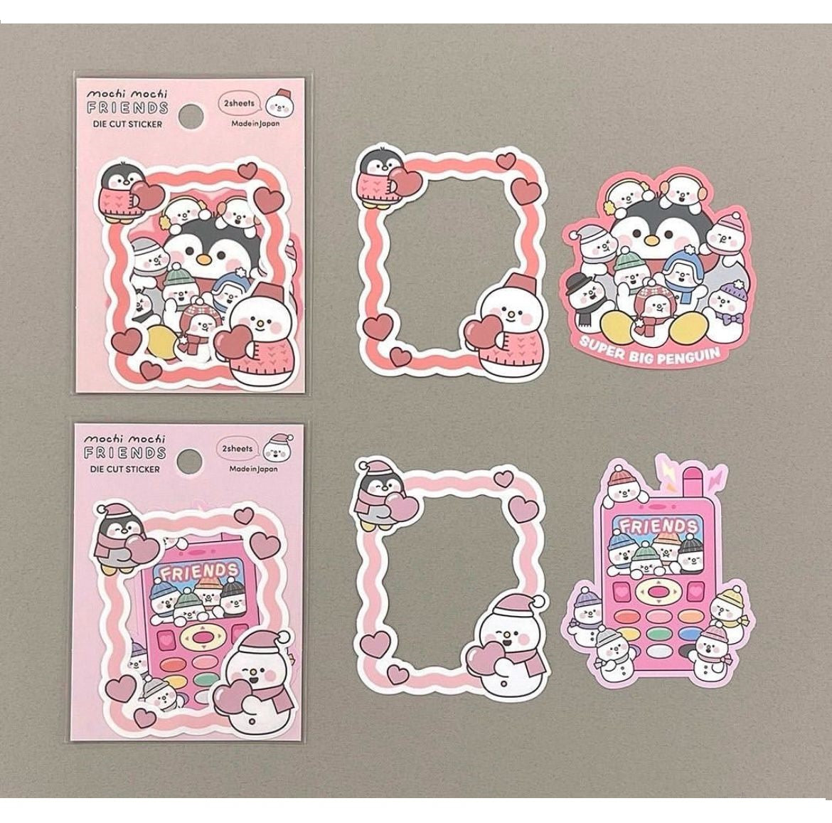 Gaia Mochi Mochi Friend Die Cut Sticker Snowman