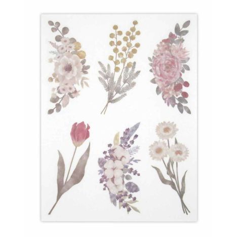 Kyowa Tracing Die Cut Stickers Dried Flowers