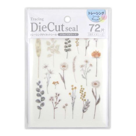 Kyowa Tracing Die Cut Stickers Dried Flowers