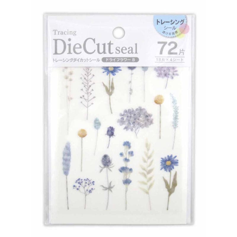 Kyowa Tracing Die Cut Stickers Dried Flowers