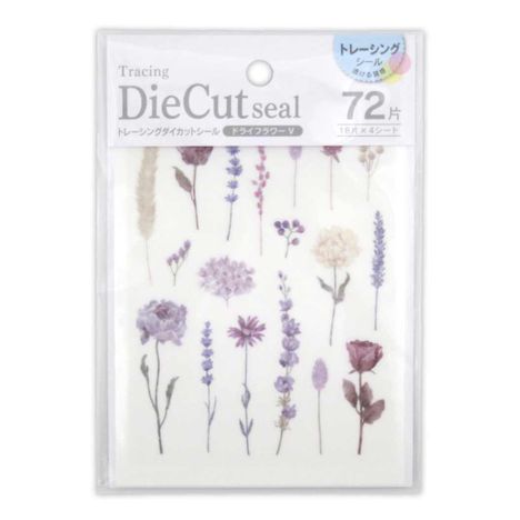 Kyowa Tracing Die Cut Stickers Dried Flowers