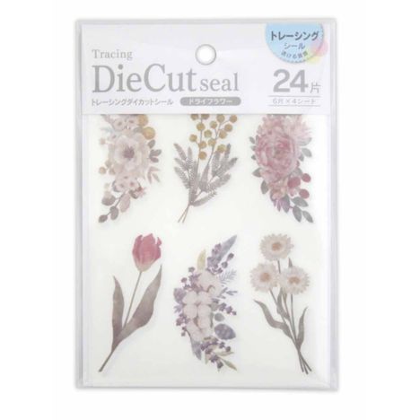 Kyowa Tracing Die Cut Stickers Dried Flowers